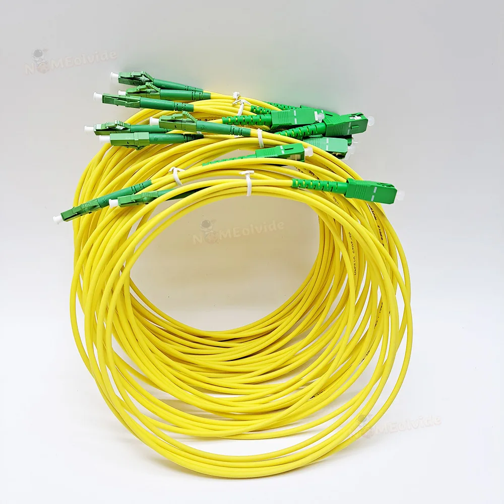 20Pcs/Bag LC/ APC-SC/ APC Simplex Fiber Optic Patch Cord SC - LC Single-Mode 9/125 SM FTTH Optical Jumper Cable