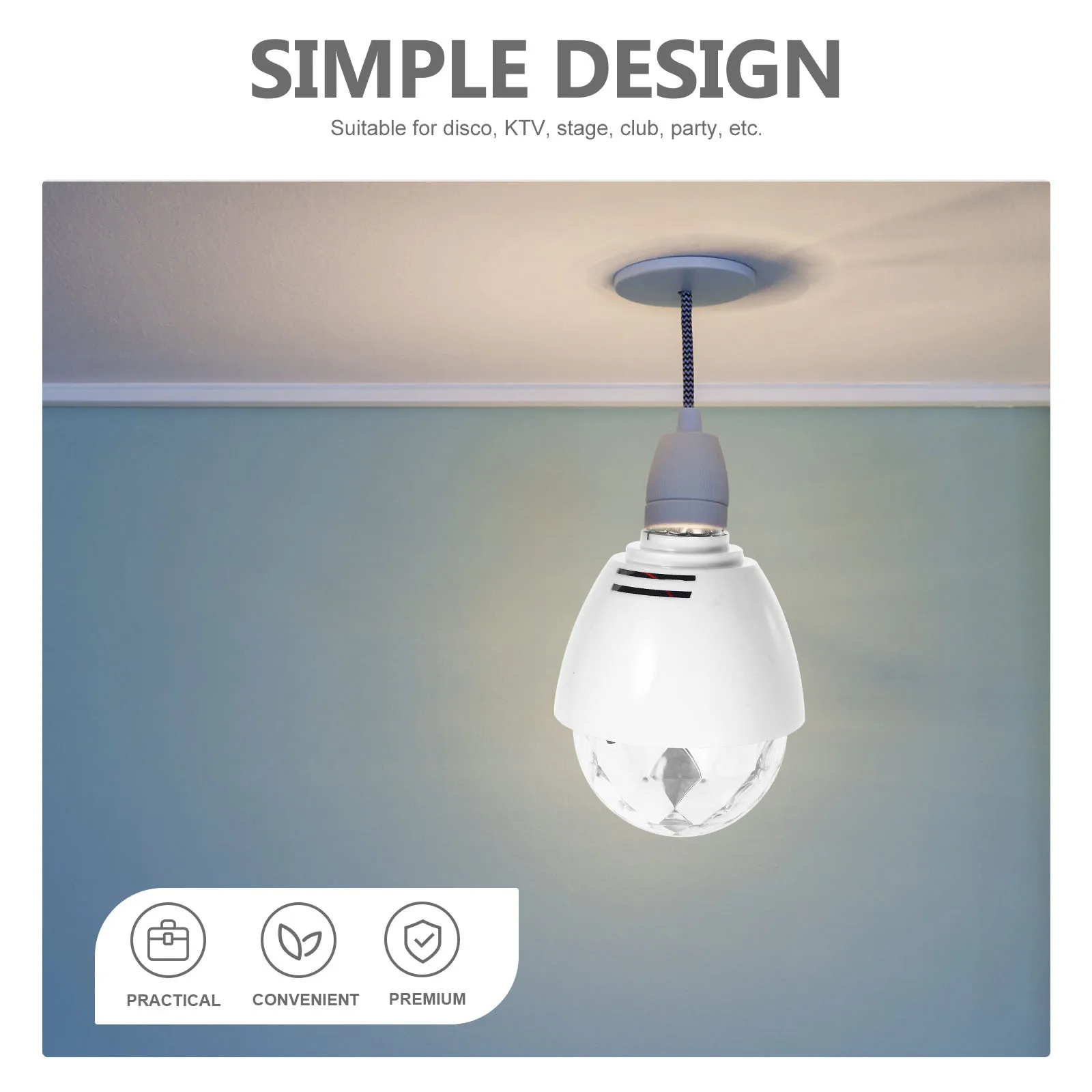 

Светодиодная лампа 8x8 см, 220 В, RGB, умная, вращающаяся, 3 Вт, с разноцветной подсветкой для вечеринок, клубов, баров, сценического оформления