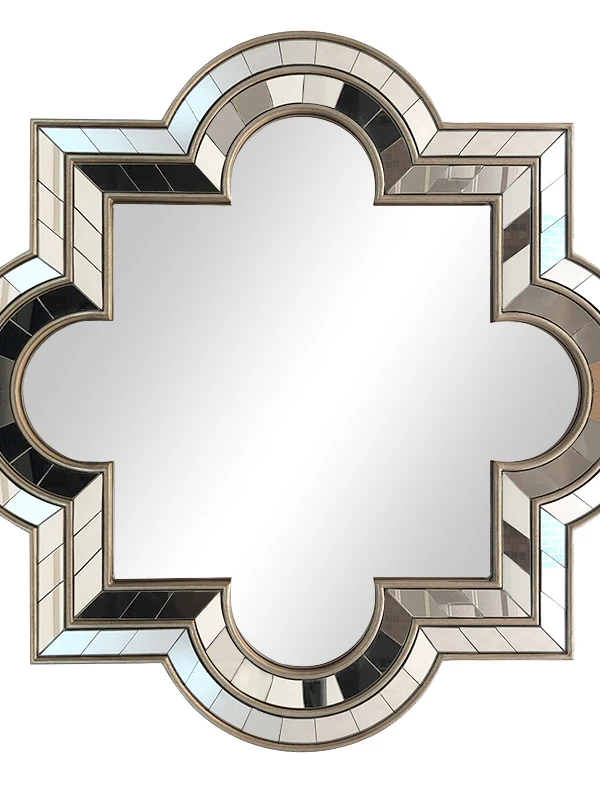 Modern Wall Hanging Mirror Shaped Makeup Mirror Bedroom Makeup  Bathroom