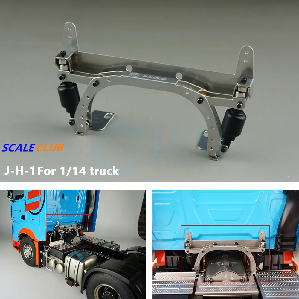 1/14 Metalowe Ulepszenia Kabiny Samochodu Ciężarowego do Tamiya, Przyczepy, Wywrotki, Symulacja Kabiny, Klamra, Głowica Klamry SCALECLUB