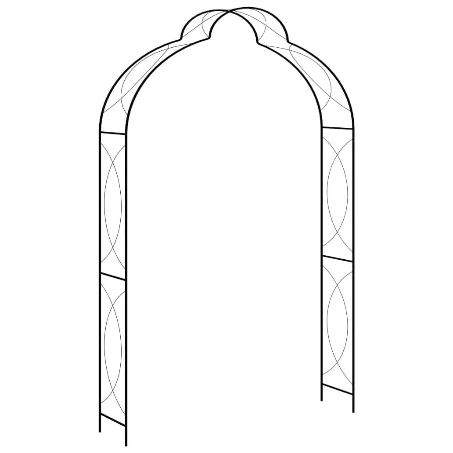 

Garden Arch Black 59.1x13.4x94.5 Iron