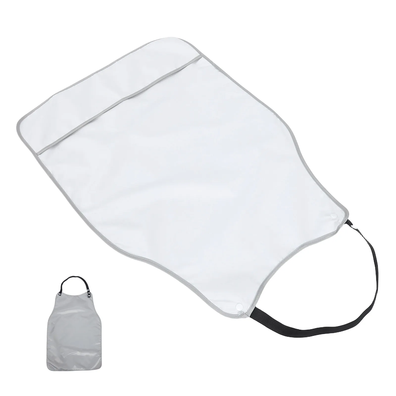 Adult Waterproof Bibs Extended Coverage Crumb Catcher Reusable Washable Feeding Aprons Meal Protector for Elderly Eating 17.5x22