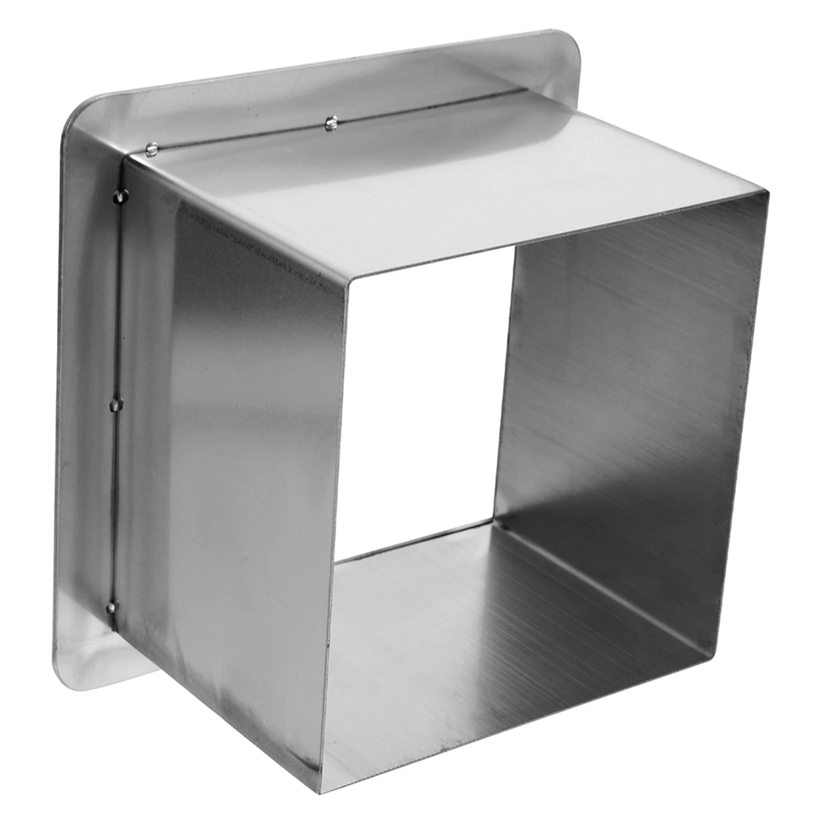 

Stainless Steel Trash Chute Grommet Square Countertop Built- Kitchen Office Desktop Waste Chute Grommets