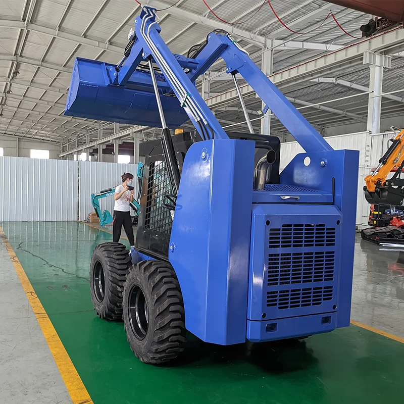 

Customized NKS mini slip steering loader tire type small loader, suitable for home and commercial applications