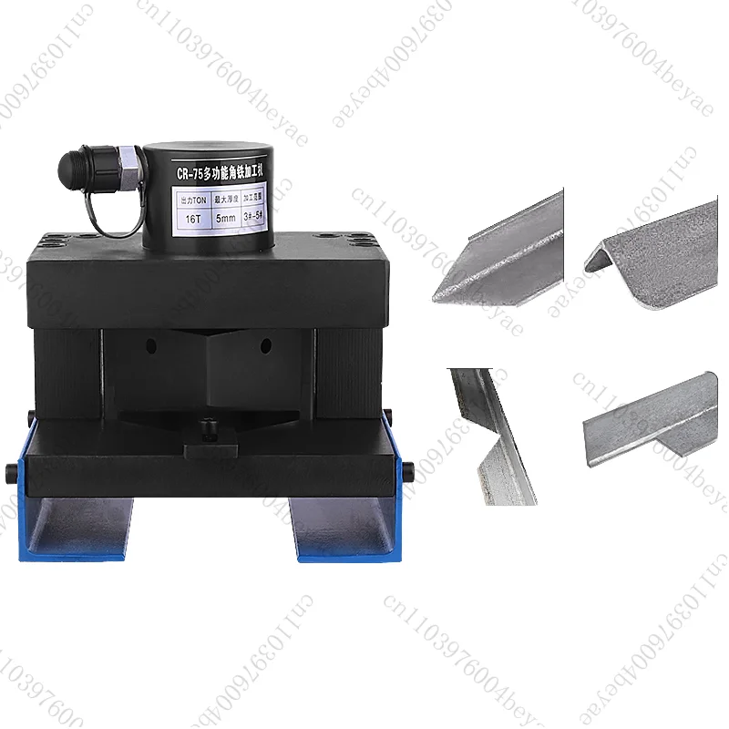 

JQJ-75 16T гидравлический портативный станок для снятия фаски 90 градусов V-образный угол резки стали железный инструмент для резки стали