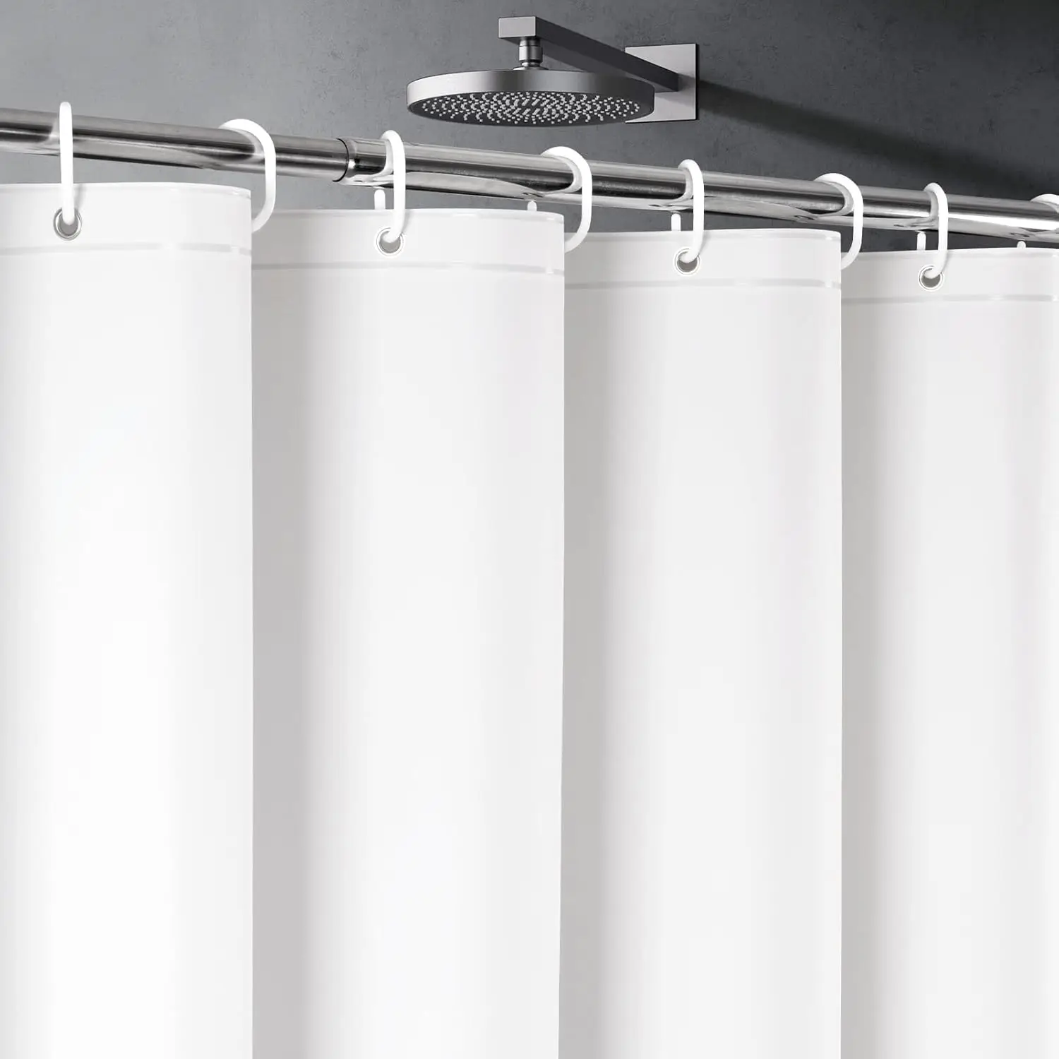 � ​ Premium-PEVA-Badevorhang – wasserdichter und blickdichter Duschfutter mit Metallösen, seidiges Gefühl ​ – Detail 5
