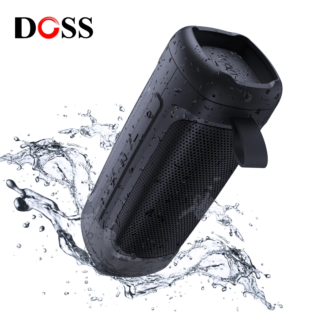 DOSS Portable Bluetooth Speaker SoundBox Extreme Powerful 24W Stereo Bass Sound Box Outdoor IPX6 Waterproof TWS Wireless Speaker