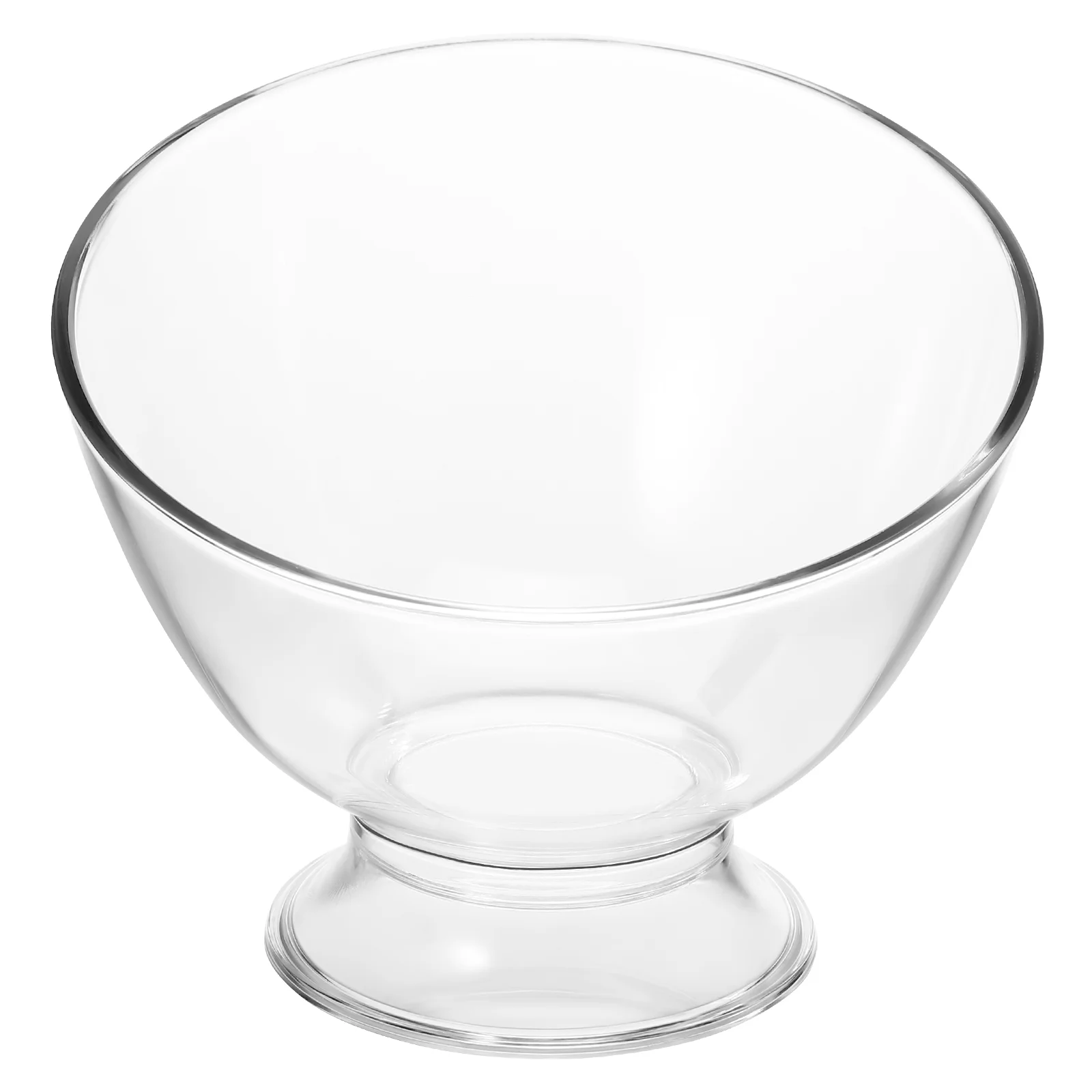 

1 Premium PP Salad Elegant Dessert Transparent Fruit Multi functional Ice Cream Bowl Delicate Trifle Bowl Dessert Accessory