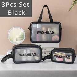 Women Portable Travel Wash Bag Female Transparent Waterproof Makeup Storage Pouch Large Capacity Cosmetic Organizer Beauty Case