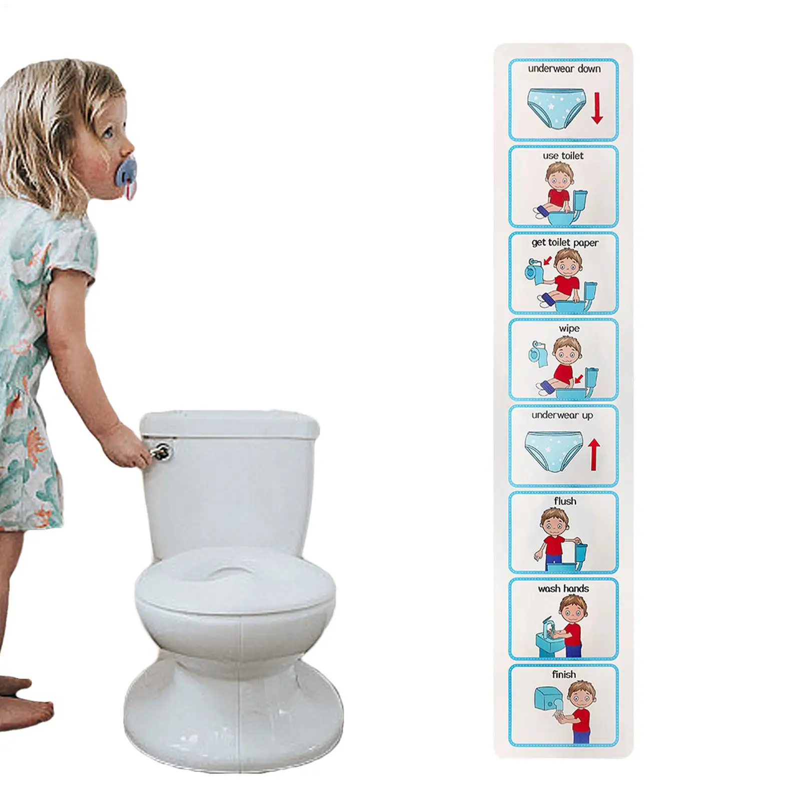 Potty Training Visual Schedule Toilet Chart Schedule Sticker Cards For Visual Aid Special Ed Speech Delay Non Verbal Children