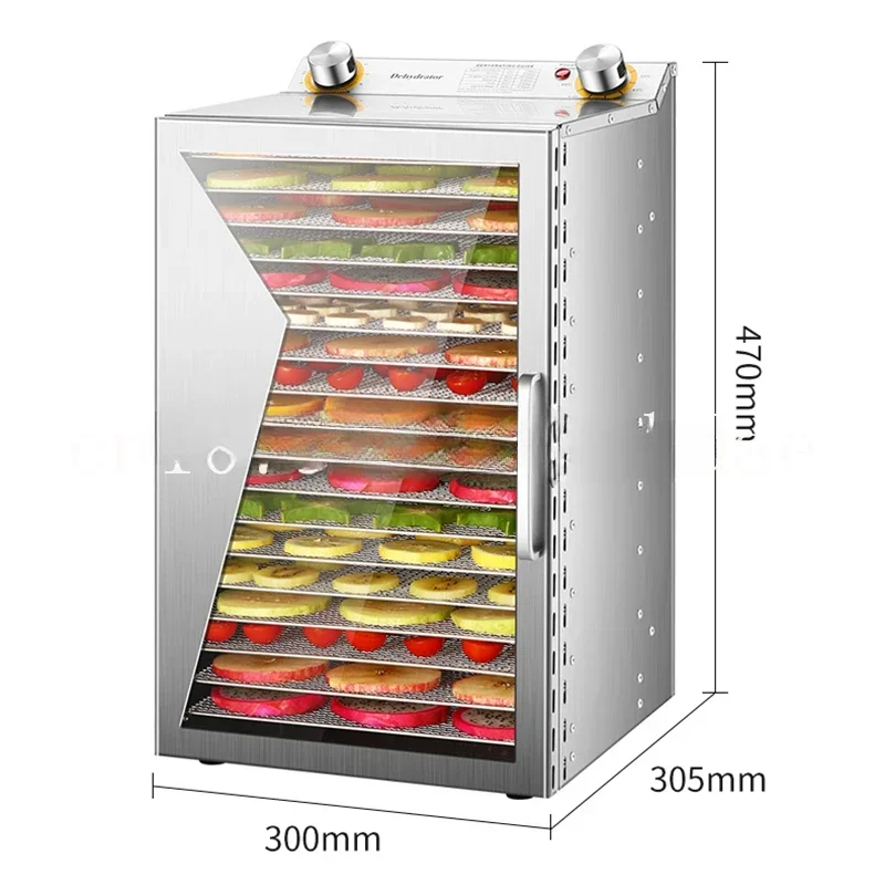 AB01 Dry fruit machine 18 layer warm drying air drying machine food vegetable meat dehydration small multi-functional