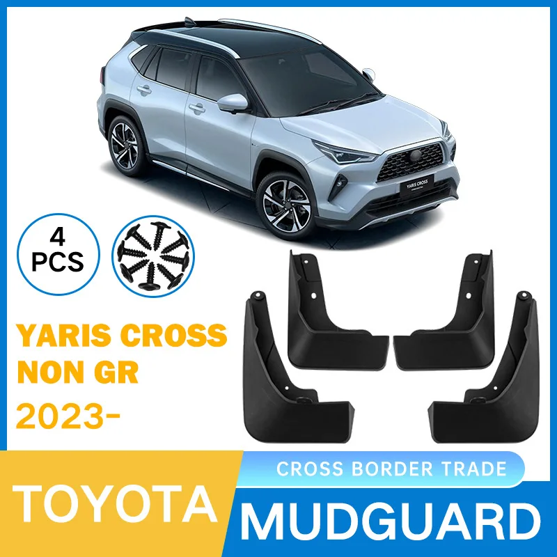 

For Toyota Yaris Cross Non GR 2023-2025 low-end mudguard leather,Mudflaps Front Rear Flares Splash Guards Cover Car Accessorie
