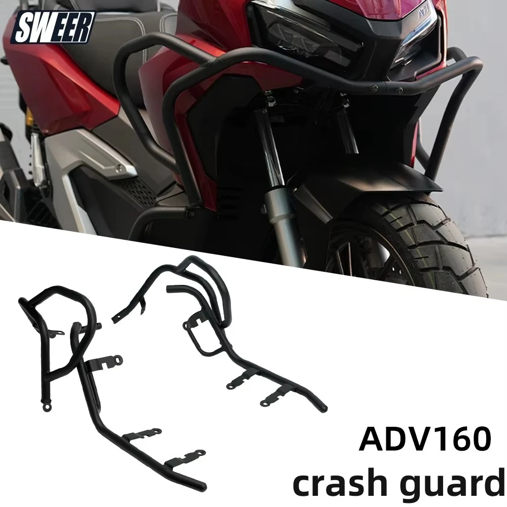 For Adv 160 Crash Guard Motorcycle Bumpers Adv160 Crash Barrier 21-24 Motorcycle Crash bar Accessories