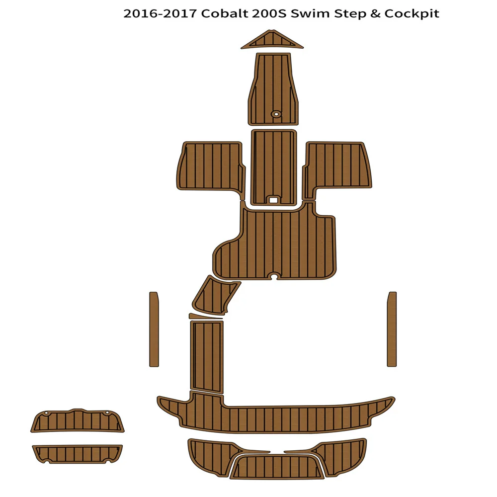 

2016-2017 Cobalt 200S Swim Platform Cockpit Pad Boat EVA Foam Teak Deck Floor Mat SeaDek MarineMat Style Self Adhesive