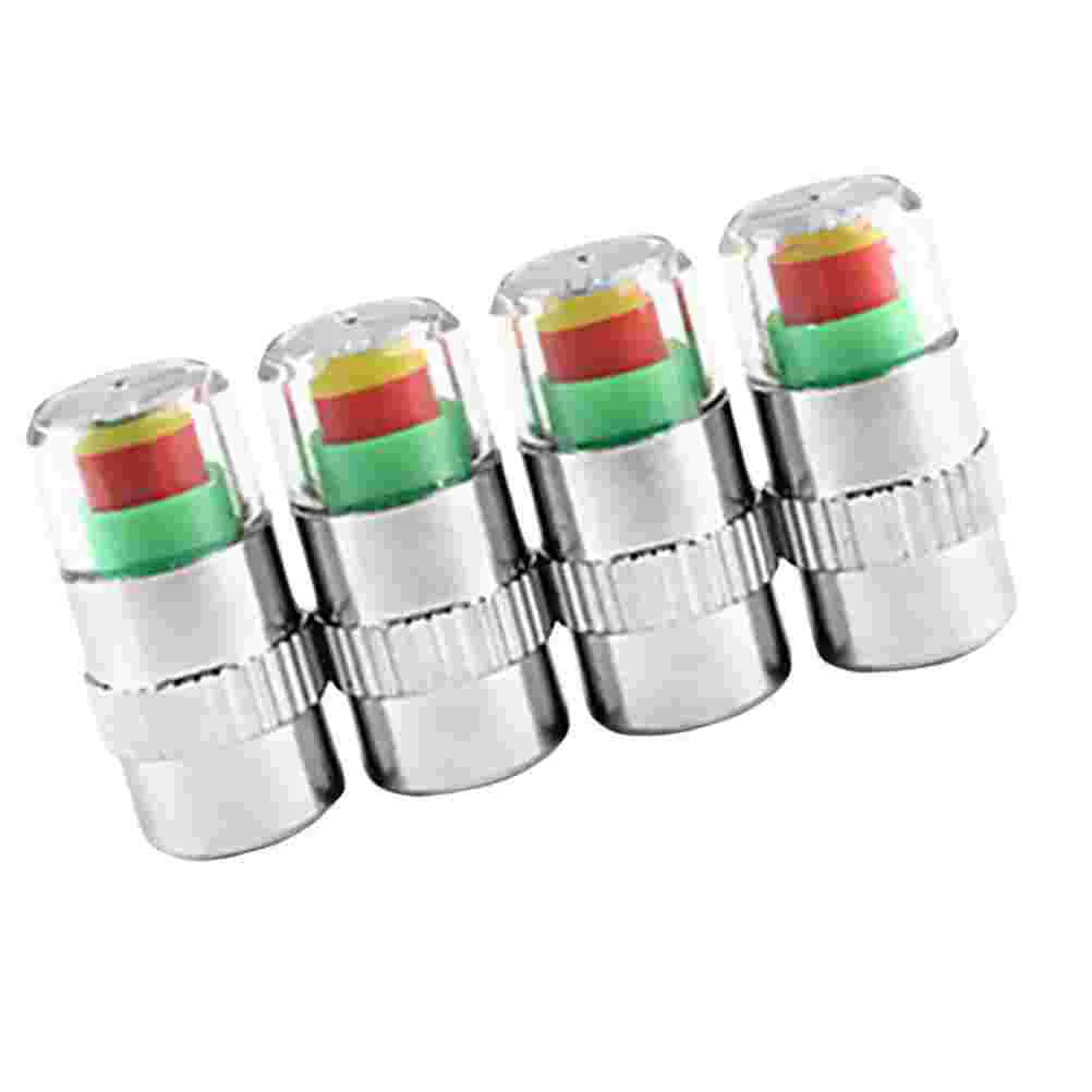 4 Pcs Tire Tires Car Monitoring Sensor Indicator Automobile Cap Pressure Warning Caps