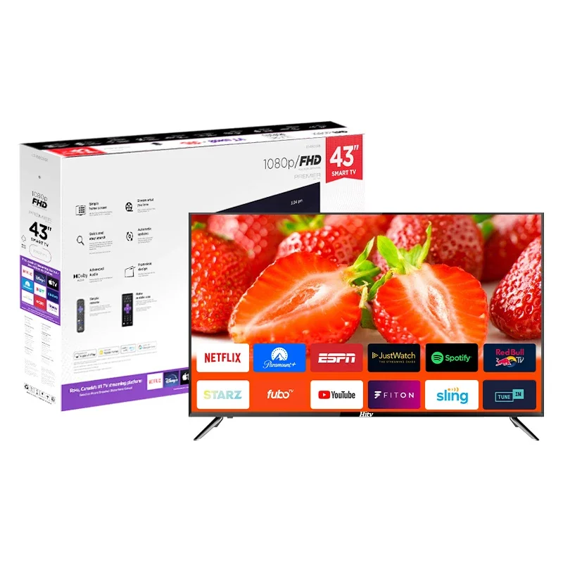 

Home Appliances TV 43inch Flat Screen Television 43 50 55 65 75 Inch 4K Smart TV