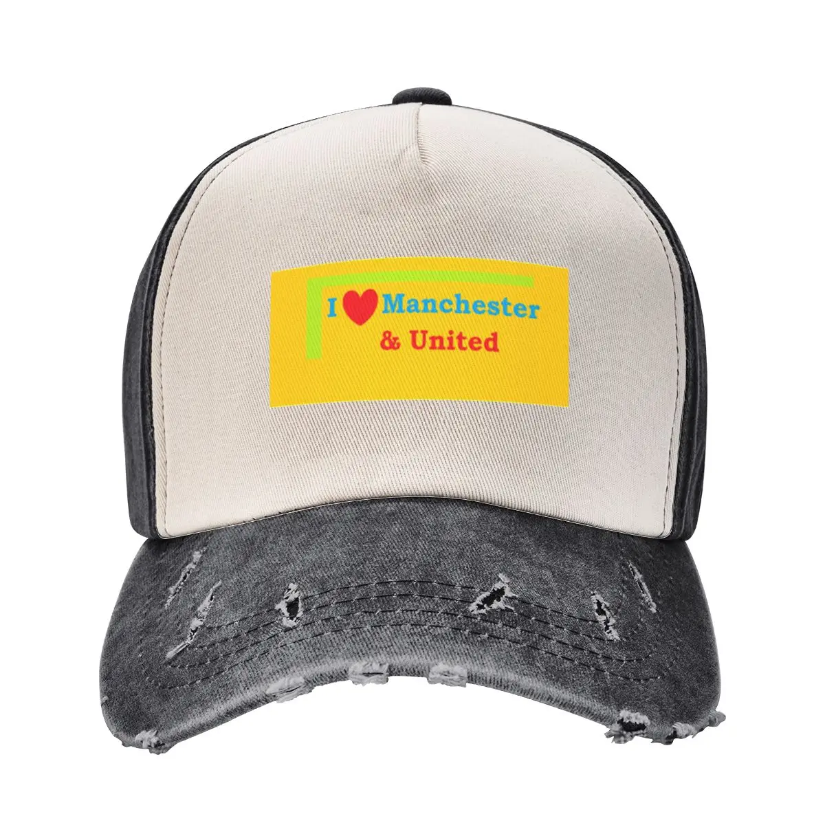 

I Love Manchester & United - Retro Style Baseball Cap |-F-| tea Hat fun hats Woman Men's