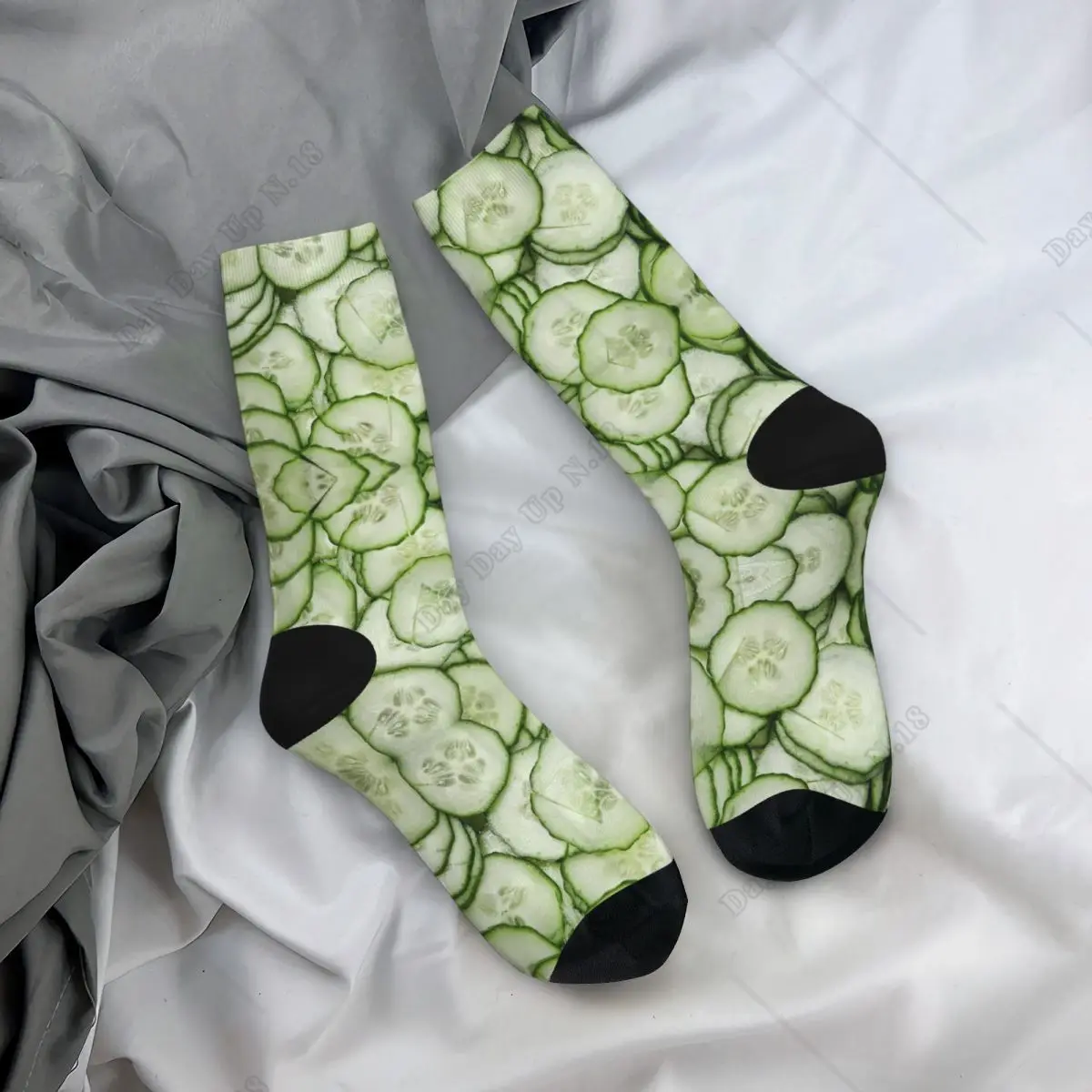 Cucumber 3D Crazy Men's Socks Unisex Pattern Printed Hiphhop Funny Crew Sock Boys Gift Soft Breathable