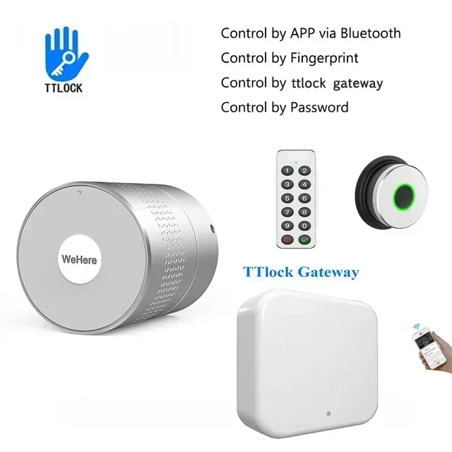 SZJN TUYA TTlock APP M532 Smart Türschloss Wehere Nuki Stil Nicht Ändern Schloss Zylinder Unterstützung Alexa Google Home Fingerprint Türschloss 6