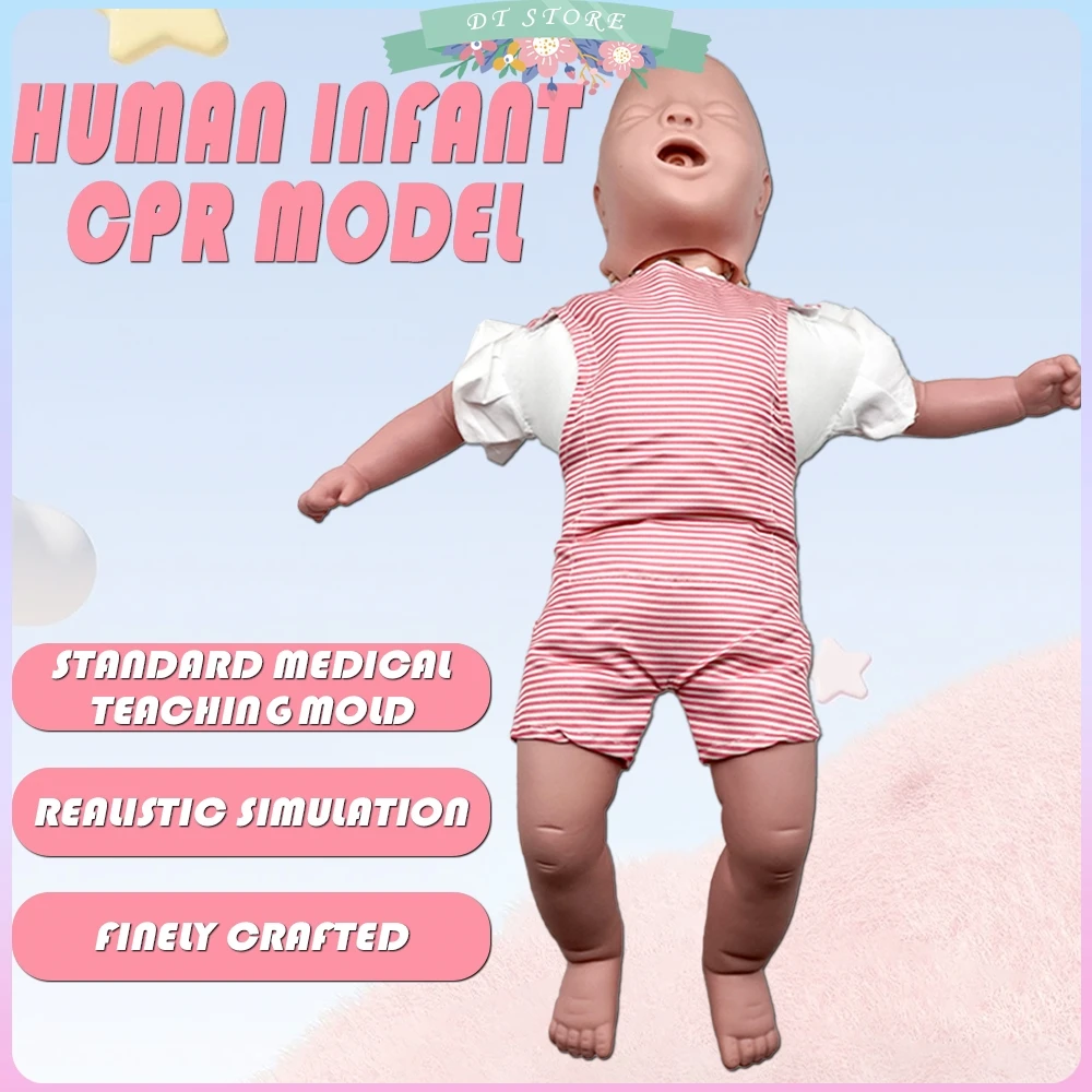 

CPR Manikin Medical Teaching Tool Baby Infarction Model Infant Airway Obstruction Training Manikin