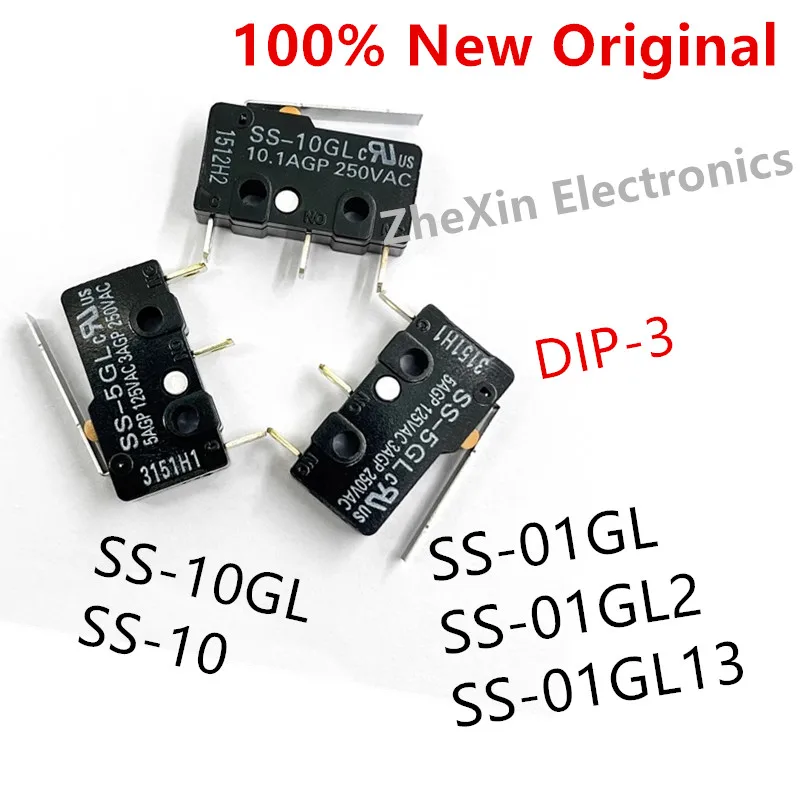 10PCS/Lot   SS-10 、SS-10GL 、SS-01GL 、SS-01GL2 、SS-01GL13 、D2HW-BR201H    New travel microswitch