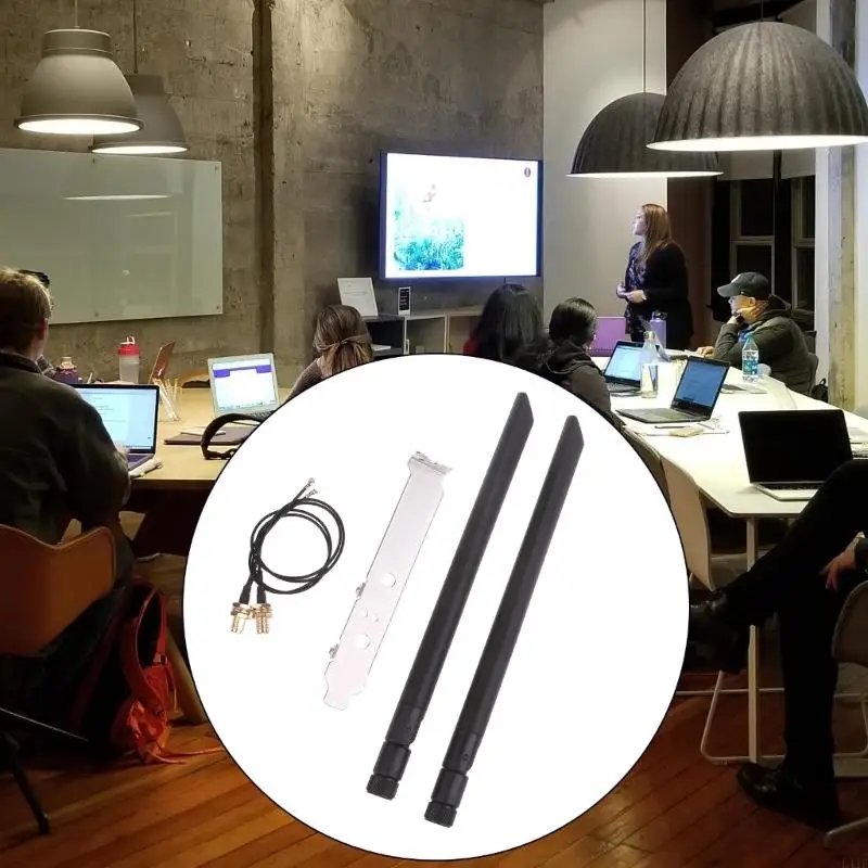 L41F Внешний Wi -Fi Antena SMA женский кабель косичка 5DBI SMA Мужчина WLAN WIFI 2,4 ГГц антенна IPX IPEX с металлической платой