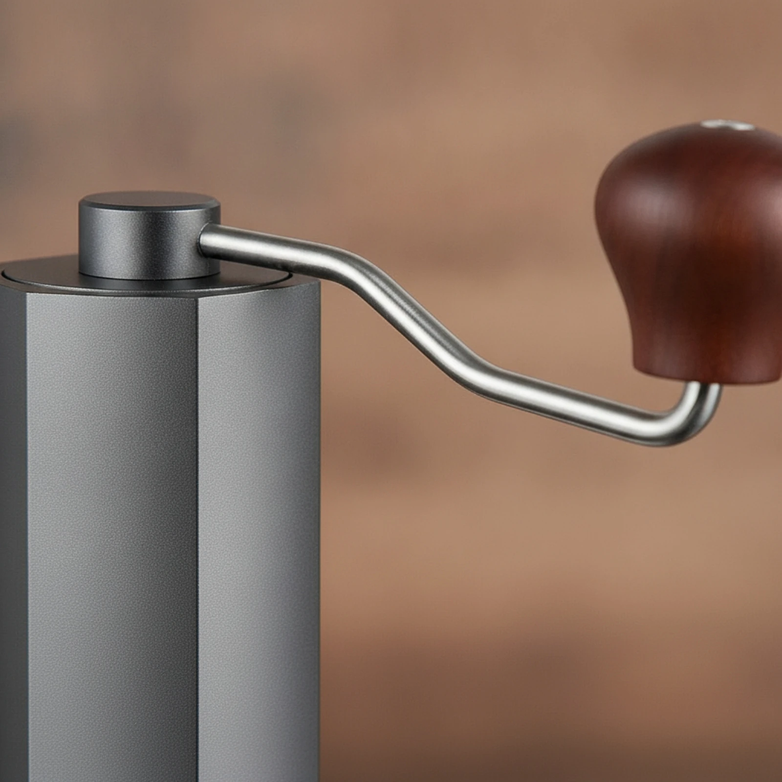 Manual Coffee Grinder with Crank Mini Manual Coffee Bean Mill Lightweight External Settings for Travelers, Travel, Camping