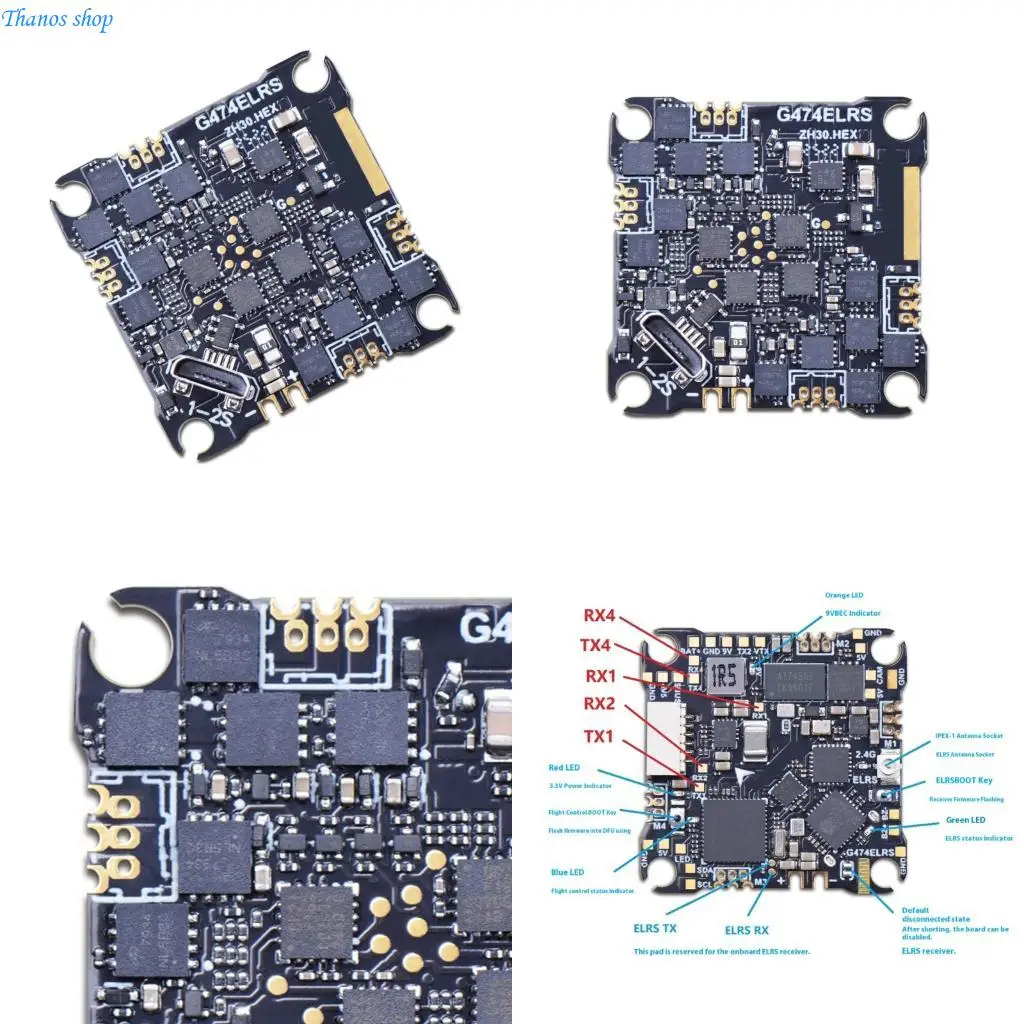 FPV Racing Flight Controller With Two BEC Circuits Stable 9V Output For Air Units X37A