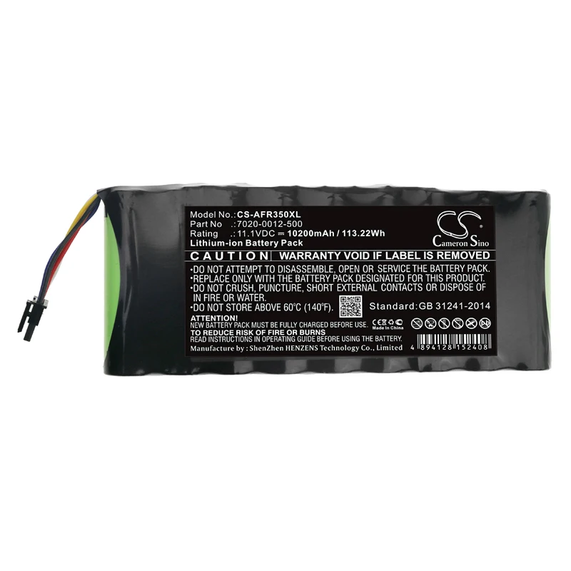 Cameron Sino 10200mAh Battery For AeroFlex 3500A  Cobham AvComm 8800S 7020-0012-500