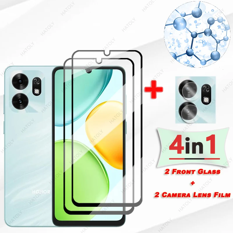 

For Honor 500 Smart 5G Glass Black Edge Protective Film For Honor 500 Smart 5G Front Film Screen Protector Camera Lens Protector
