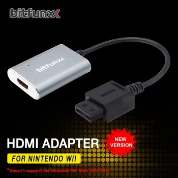 Nintendo Wii NTSC PAL 레트로 게임 콘솔용 Bitfunx HDMI 어댑터 HD 커넥터 플러그 앤 플레이