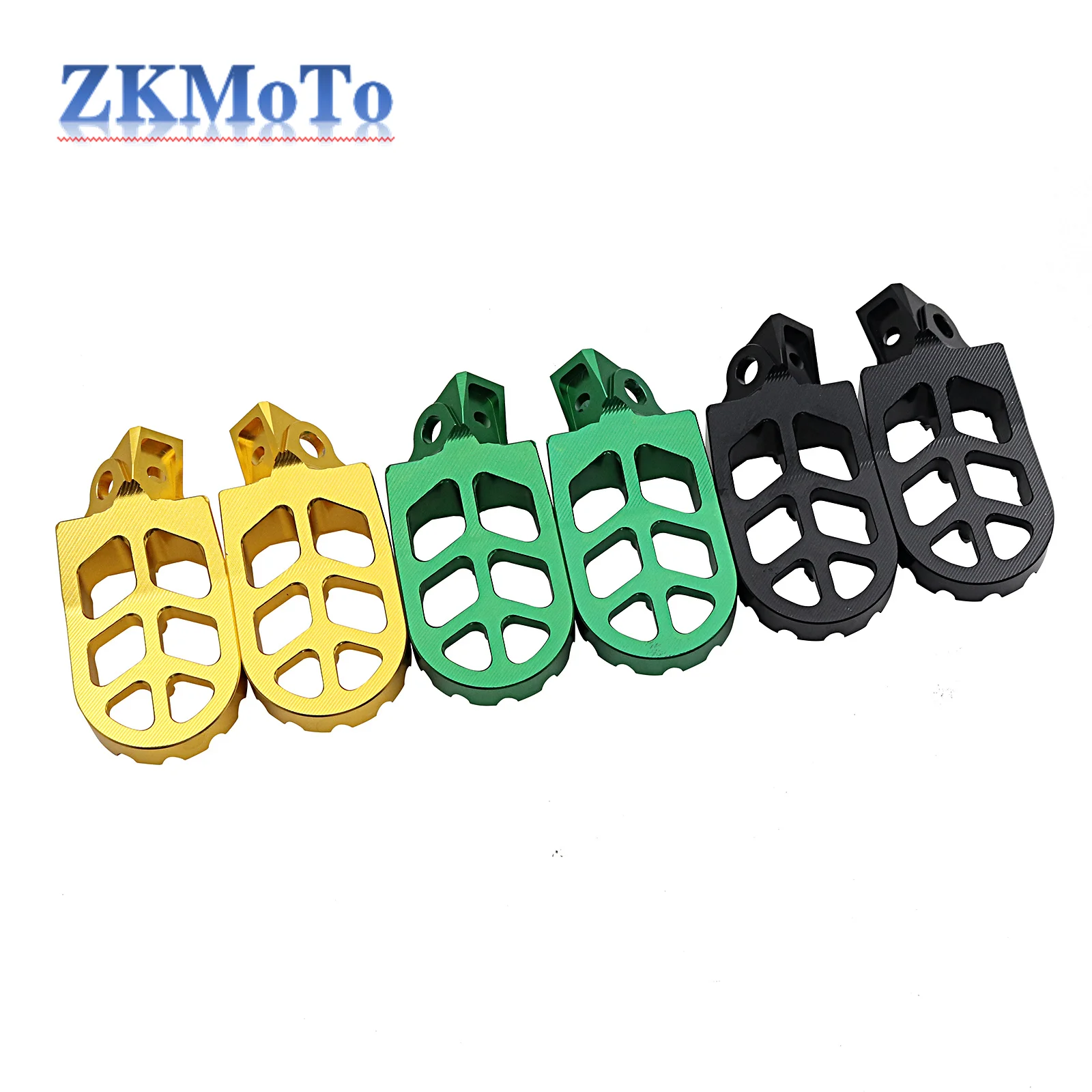 Motocross CNC Footrest Footpegs Foot Pegs Pedal Rests For Kawasaki KX80 KX85 KX100 KX112 1998-2022 Suzuki RM65 RM100 2003-2005