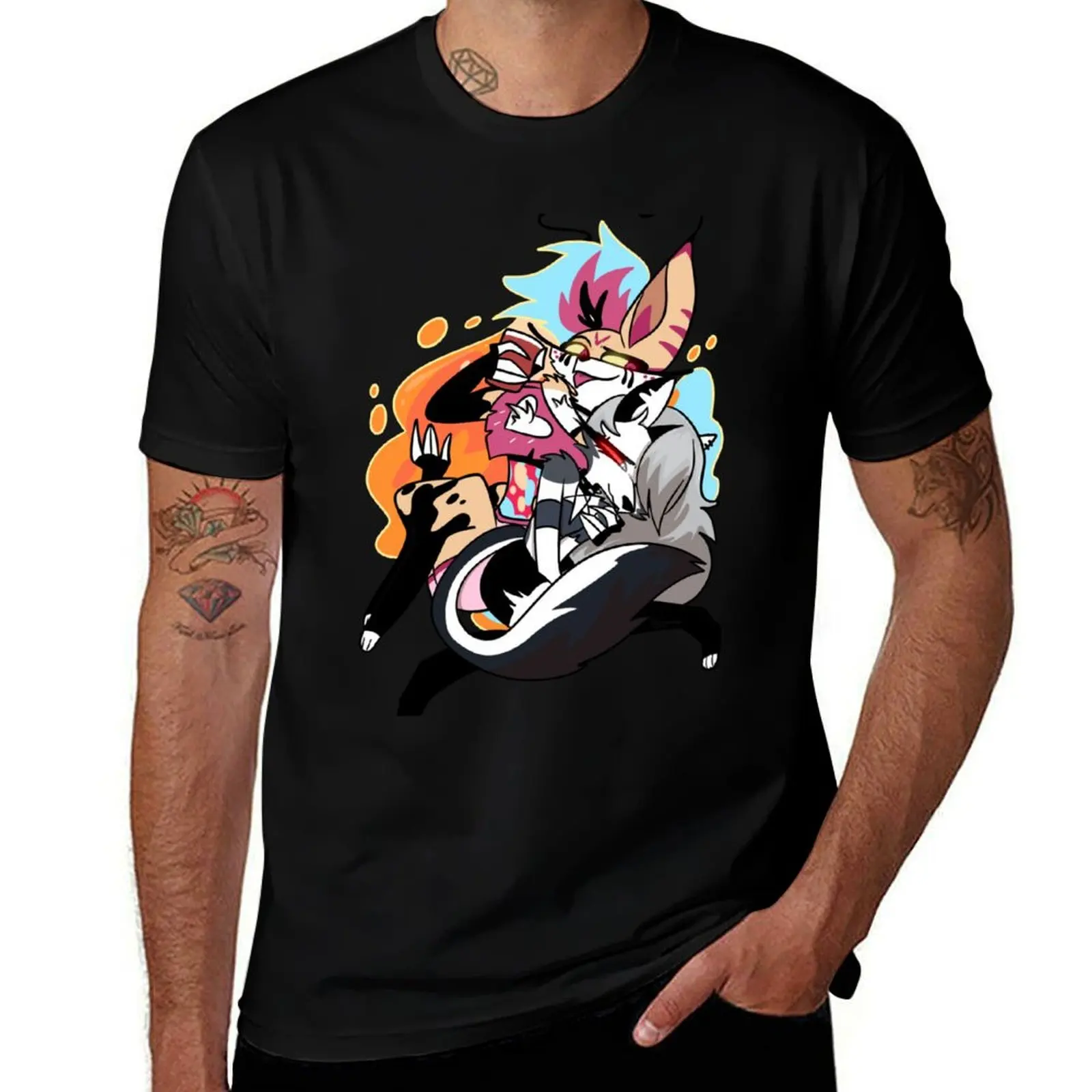 Helluva Boss Loona and Beelzebub T-Shirt Moisture Wicking Athletic T-Shirt