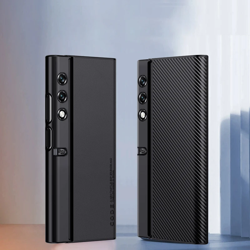 Huawei-高級レザー携帯電話ケース,耐衝撃性カーボンファイバー耐衝撃ケース,VCA-AN00