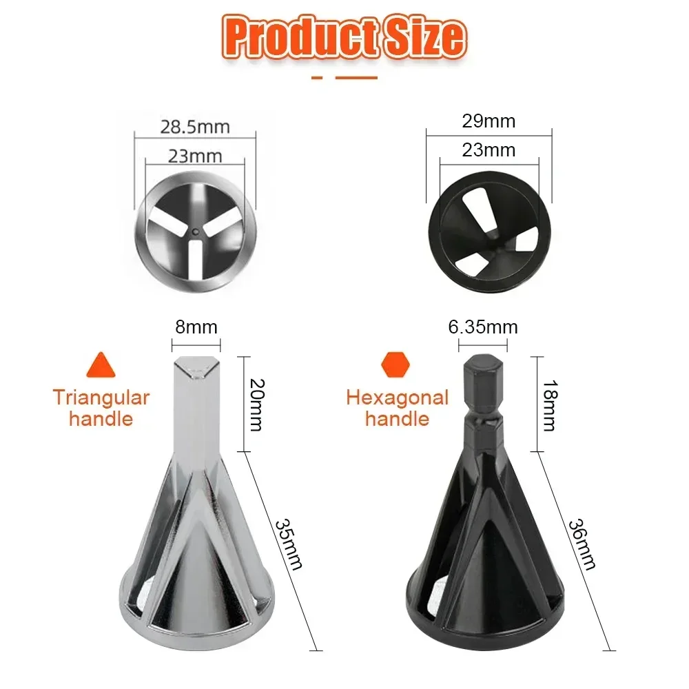 5pcs ขัดภายนอก Chamfer เครื่องมือสแตนเลสลบเครื่องมือขัดสําหรับสกรูโลหะ Fast Remove อุปกรณ์เจาะ