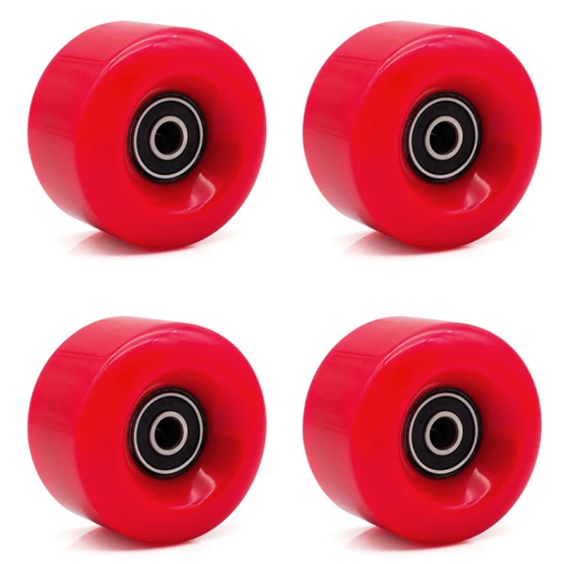 Hot 4PCS Double Row Roller Skates Four-Wheel Roller Skates Roller Skates Non-Shiny Wheels PU Wear-Resistant Wheels