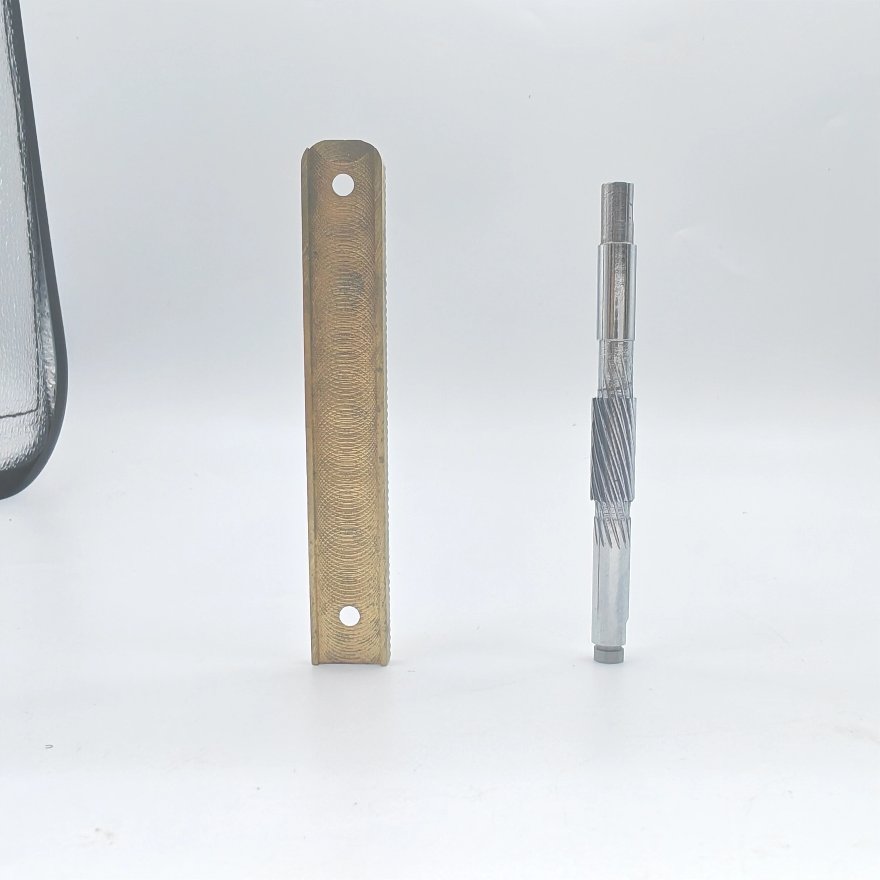 Astronomical Telescope DIY Focuser Parts Helical‑Tooth Rack with Matching Pinion Shaft 12x80mm with 75x5mm Drive Shaft