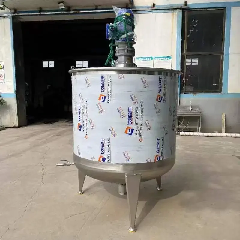 

1000L White single-layer mixing tank and 100L White double-layer heating and stirring tank
