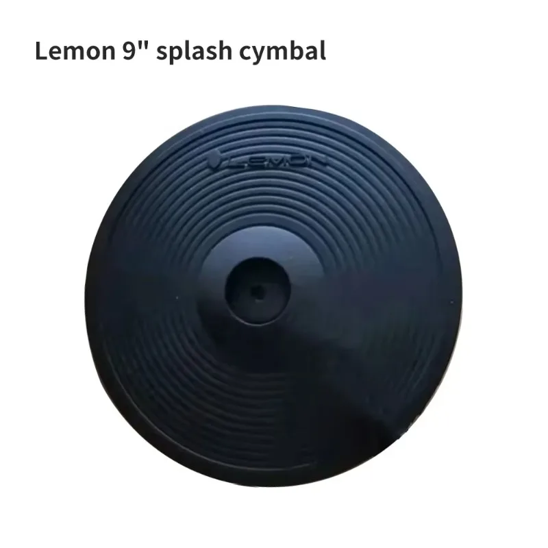 9 Inch Dual‑Zone Splash Electronic Cymbal Pad With Choke Control Full Surface For E‑Drum Kit Home Drumming Practice Accessory