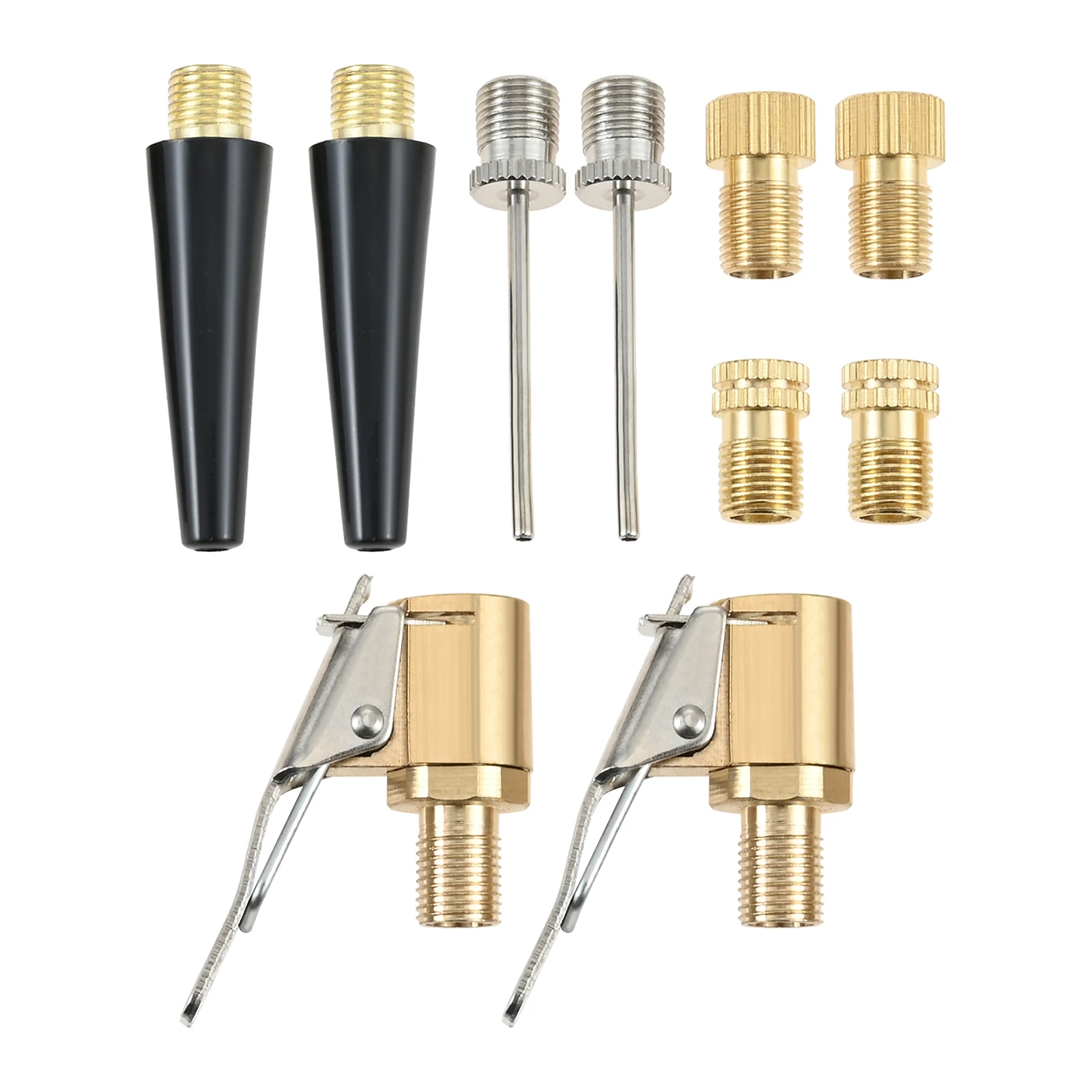 

10Pcs/set Multi-Functional Valve Adapter Kit Tyre Air Chucks Ball Pump Needles for Cars Tents Sports Balls Bicycle Accessories