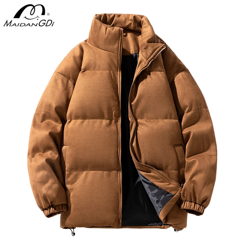 MAIDANGDI Cotton jacket men standing collar loose casual cotton  versatile trend winter thick warm cotton jacket clothing top