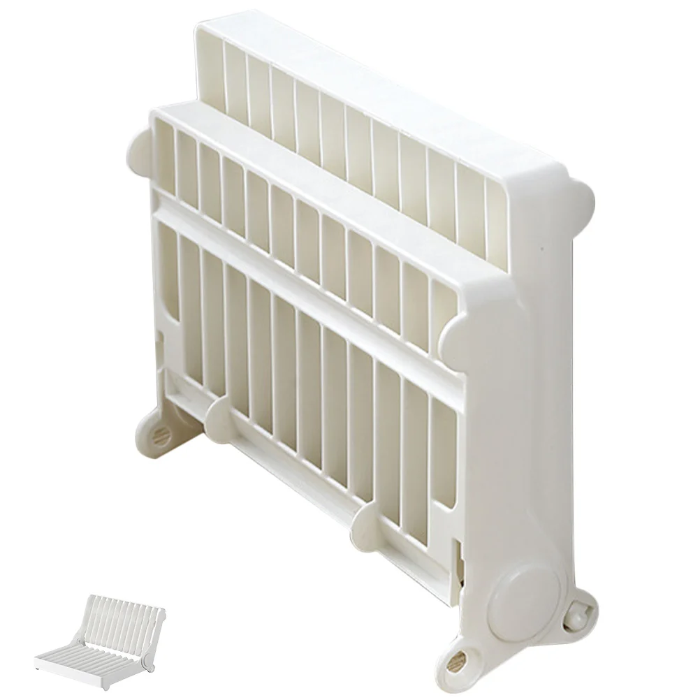 

Foldable Dish Drainer Multifunctional Kitchen Drain Rack for Plates Bowls Cutlery Ventilated Storage Organizer Easy Clean