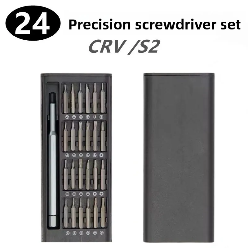 

Multi-functional Screwdriver Set, 25 In 1 With 24 Piece Mini Pocket Screwdriver Set, Small Repair Set For Mobile Phone/PC/Came