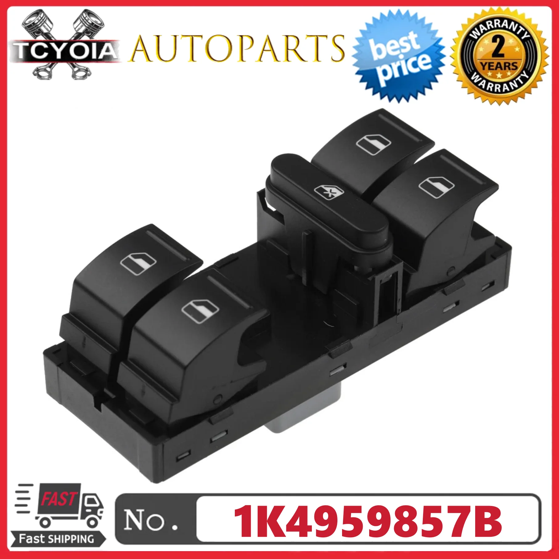 

Переключатель управления стеклоподъемниками 1K4959857B для VW Golf MK5 MK6 Passat B6 GTI Caddy Rabbit Touran