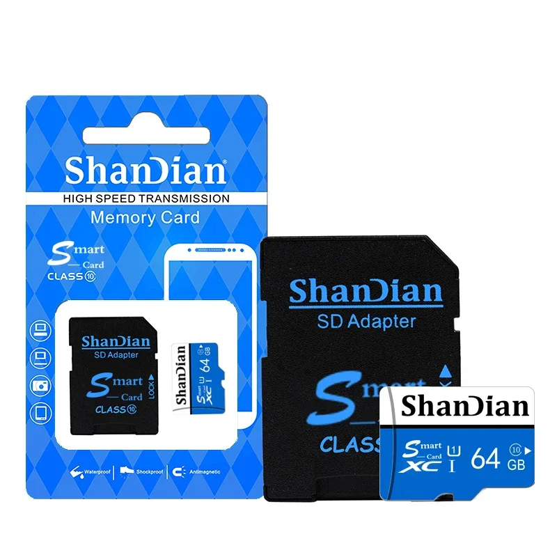 Fast Speed Class 10 Smart SD Card Memory Card 64GB 32GB 16GB 8GB 4GB Mini 64GB TF Card for Smartphone