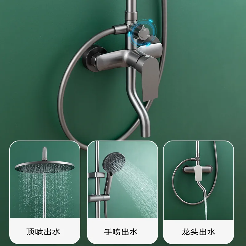 Vollkupfer-Duschset, Badezimmerbadewanne für den Haushalt