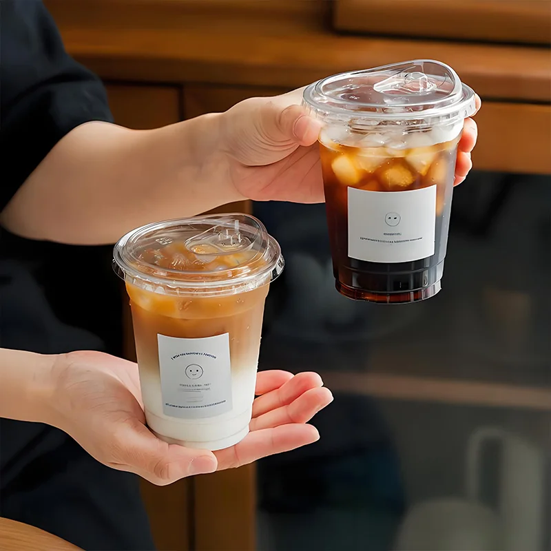 Commercial Compostable Cups, 20oz for Coffee & Smoothie. 20 Pcs, Fits Lids, 23cm Diameter