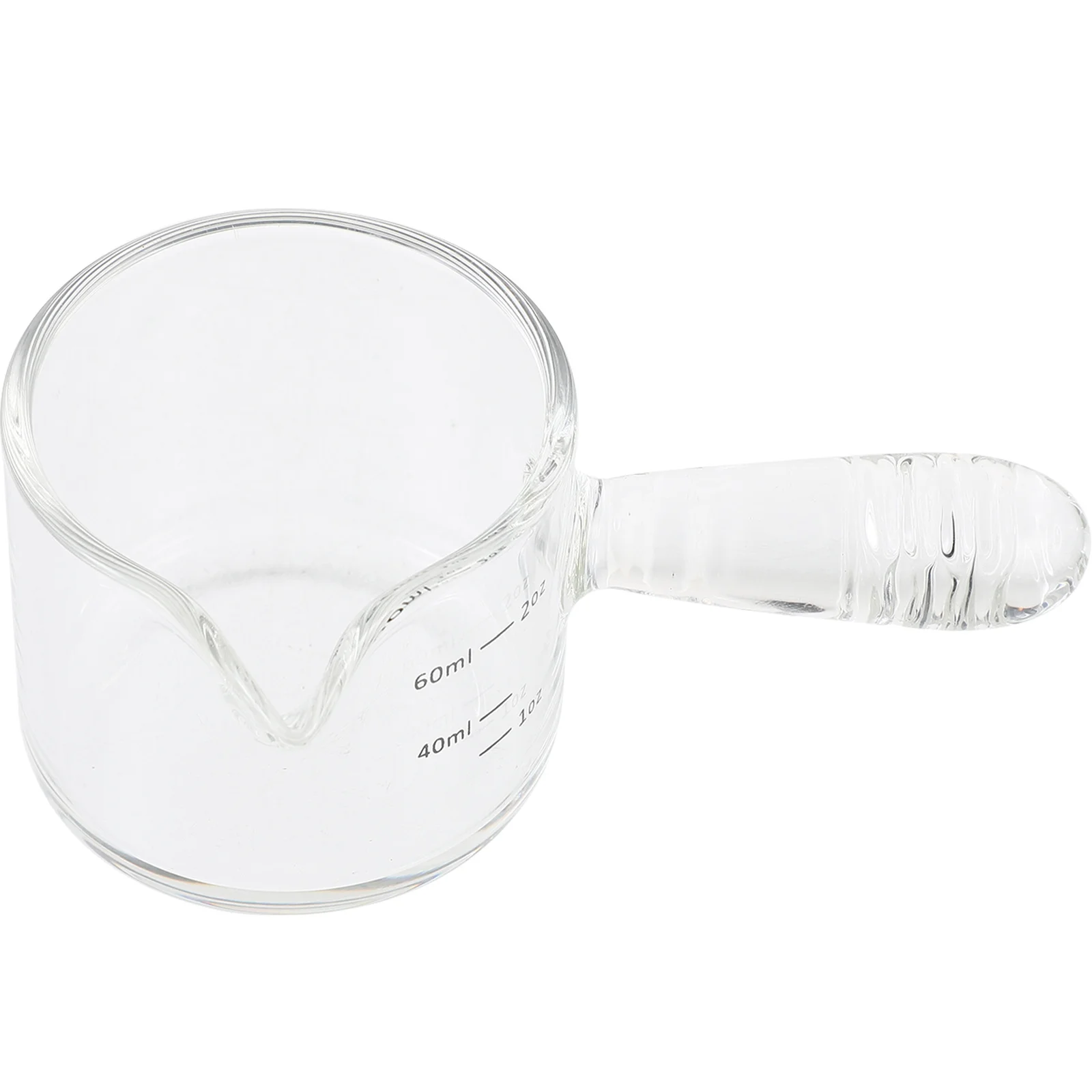 

Glass Double Spouts Measuring Cup Pitcher Multi-Use for Coffee Milk Clear Design Suitable for Various Occasions