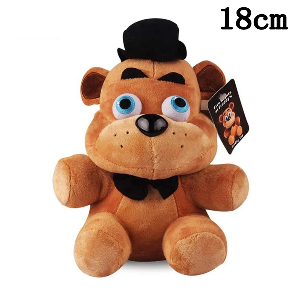 Five Night At Freddy Fnaf Cute Plush Toys bambola da gioco 18 CM Bonnie Bear Foxy Cartoon bambole ripiene Freddy Toys For Children Gifts