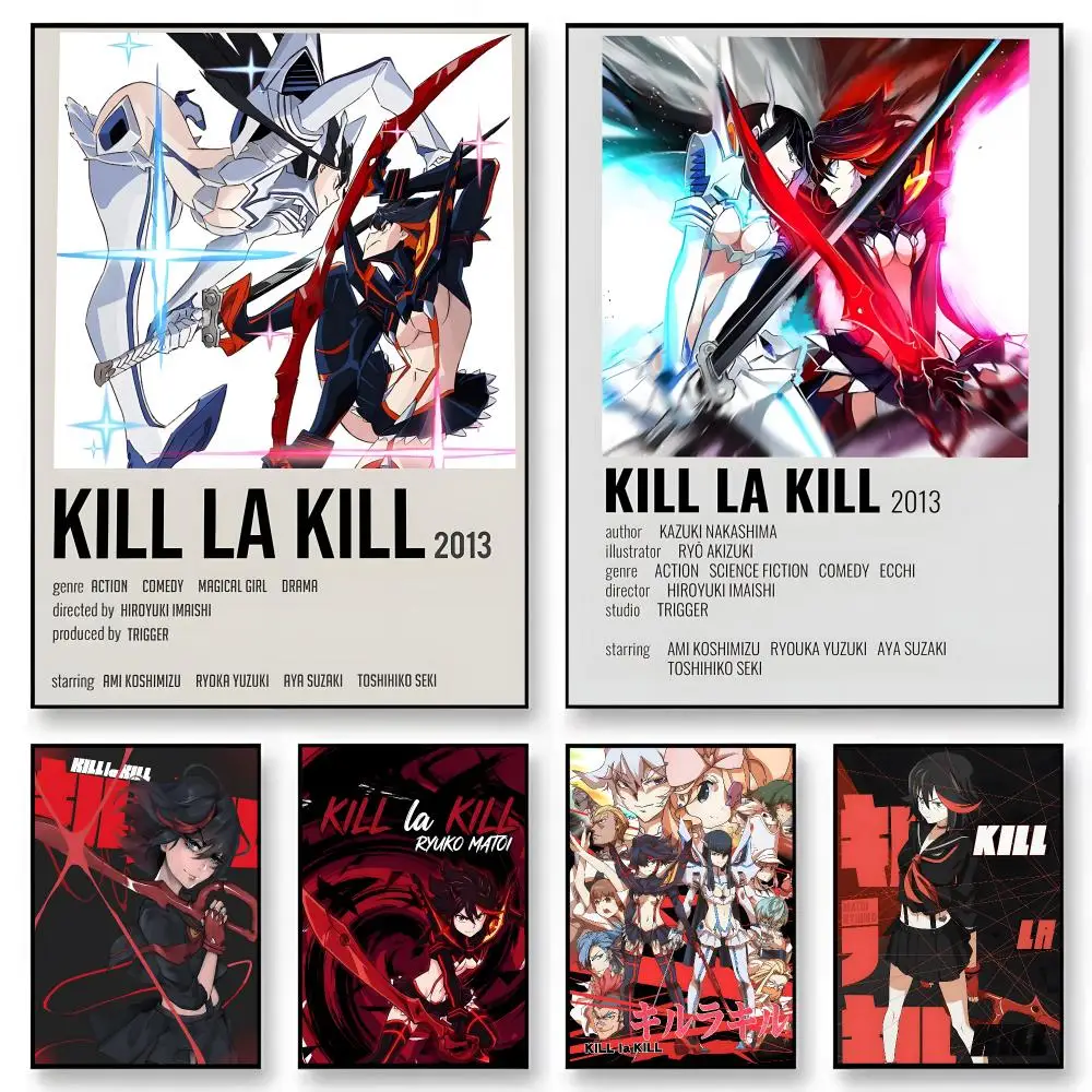 Anime Kill la Kill Poster  Character Print Japanese Graphic Streaming Film Style Wall Artwork Bedroom Decor